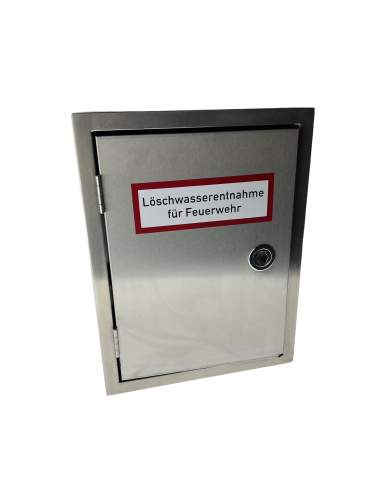 Löschwasser Entnahmeschrank Kasten rot DIN14461-2, AP Steigleitung trocken